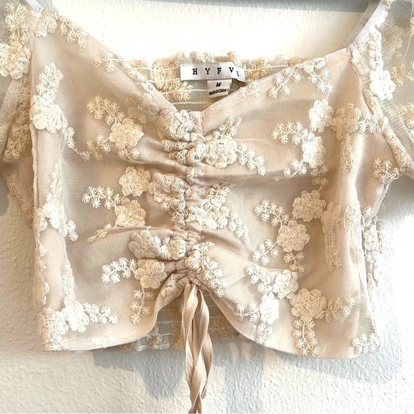 Floral Sheer Cream Set - Picture 7 of 10